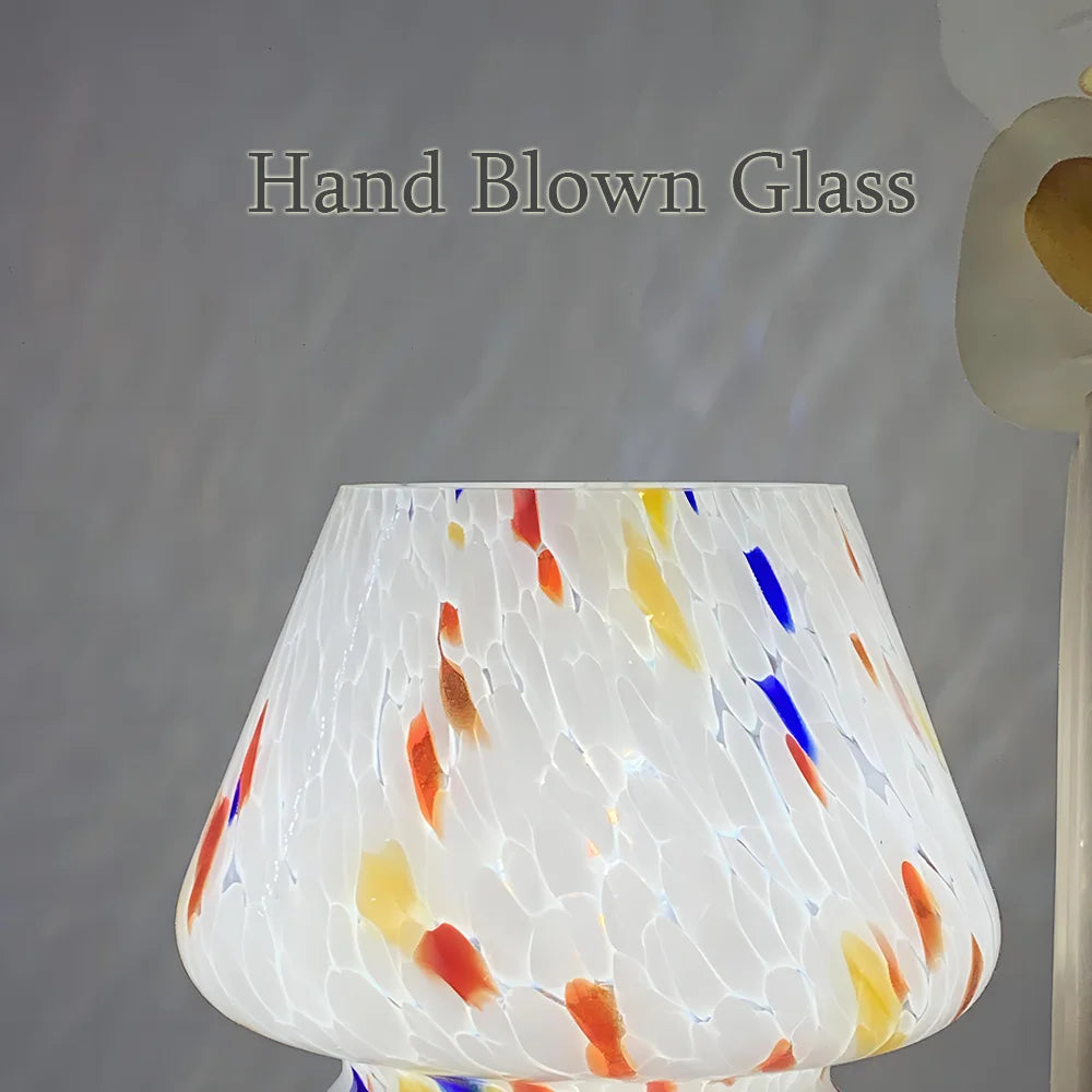 Glas Pilz Tischlampe - AuraShroom