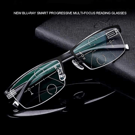 Progressive Multifocal Glasses for Near and Far Vision, Anti-Glare & UV 2
