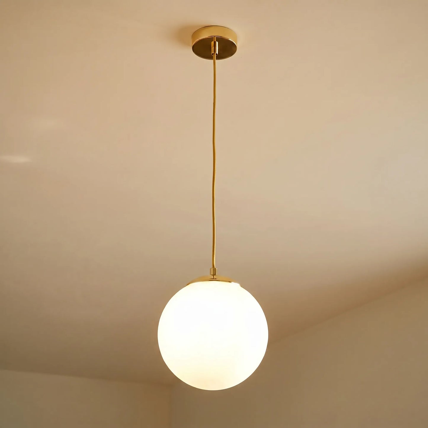 Globe Milk-Glass Pendant Light -  Globivo