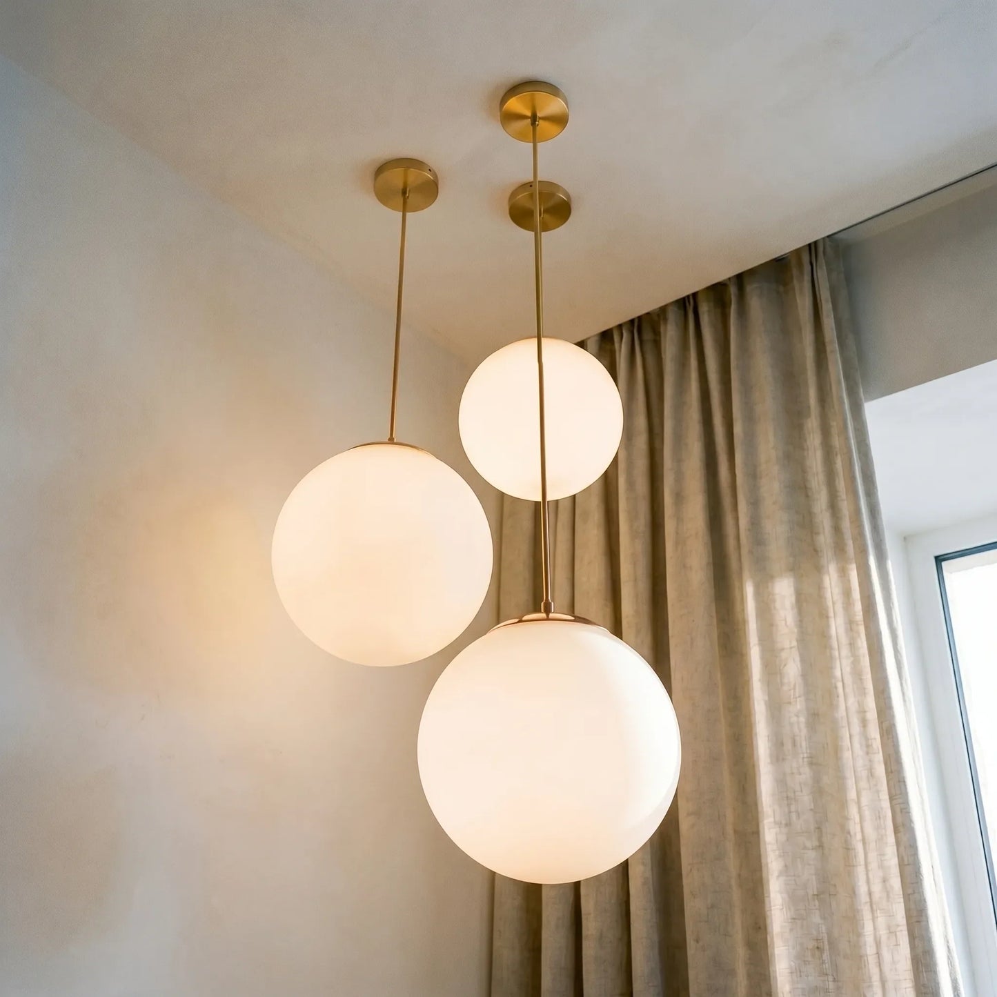 Globe Milk-Glass Pendant Light -  Globivo