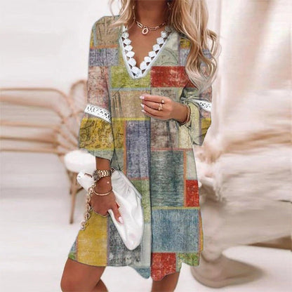 Bedrucktes Kleid - Amara