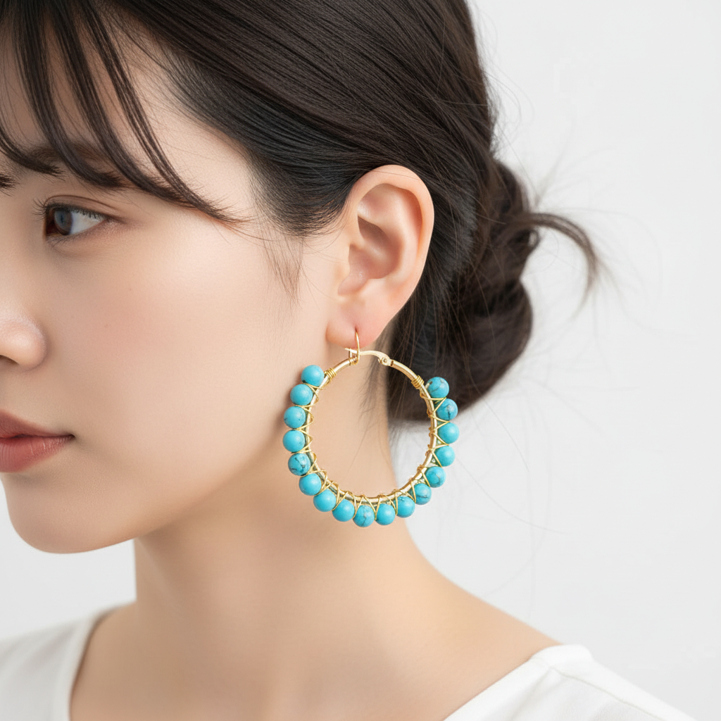 Große Creolen Aus Kristall - CrystalHoops 