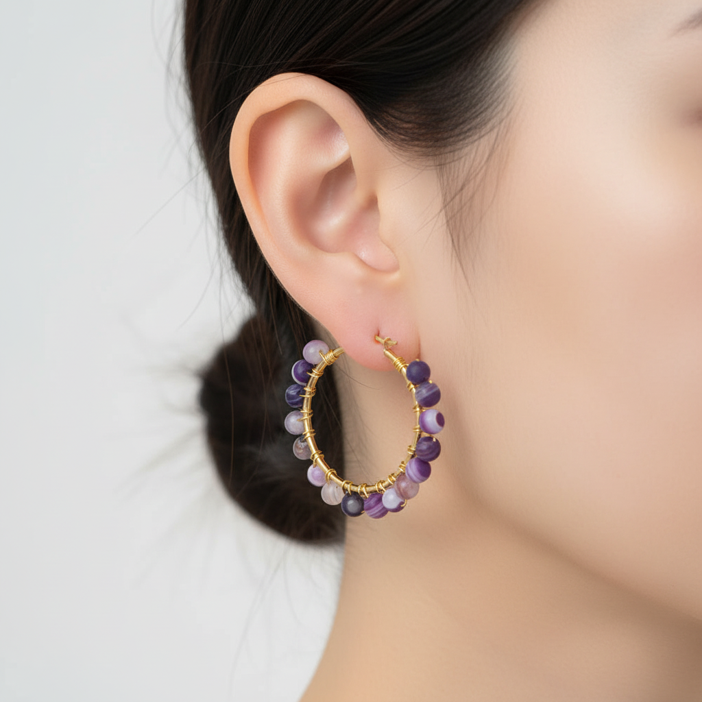 Große Creolen Aus Kristall - CrystalHoops 