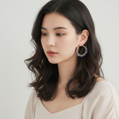 Große Creolen Aus Kristall - CrystalHoops 