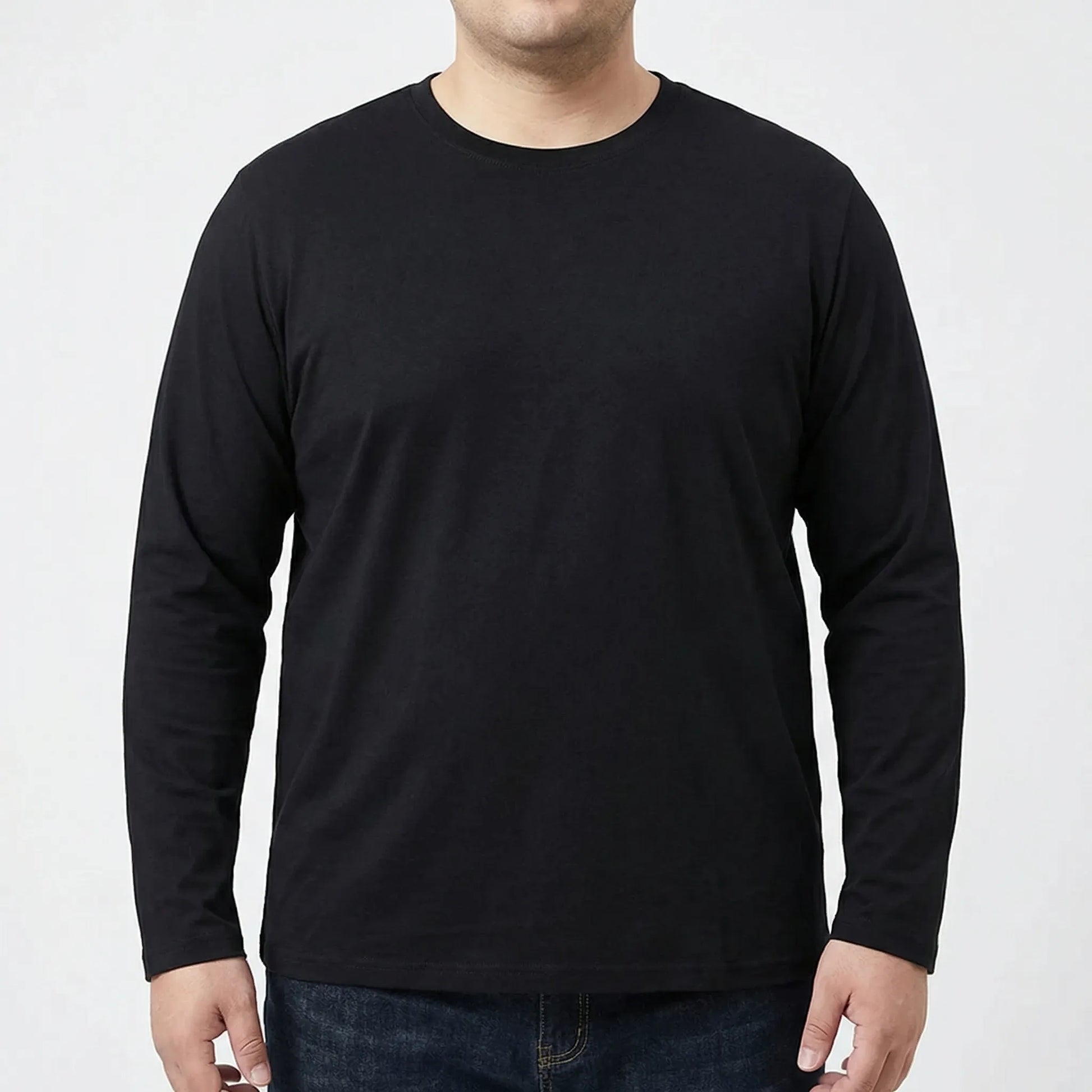 Große Größen Slim Fit Langarmshirt für Herren - Kurt