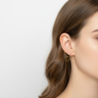 Große Schmetterlingsohrringe - ButterflyShine 