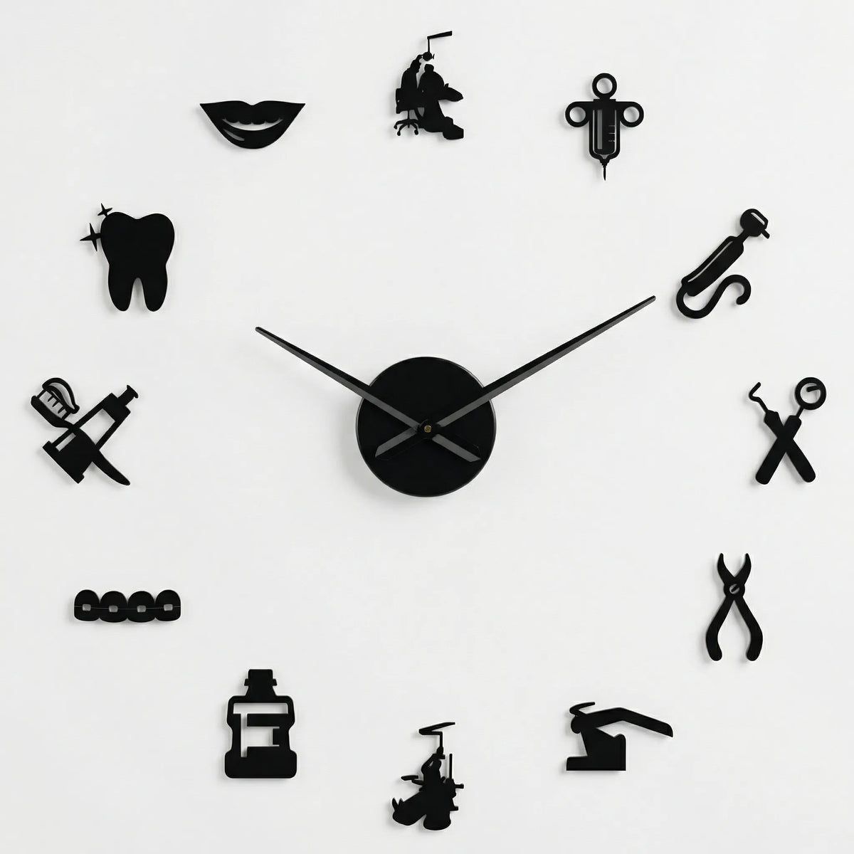 Große Wanduhr Für Praxen - Dentiqube