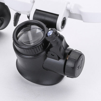 HD Lesebrille mit LED-Beleuchtung und wechselbaren Gläsern - Optiview