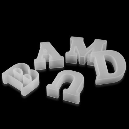 3D Silikonform zum Gießen von Schokoladenbuchstaben – BackSpaß (1+1 Gratis)