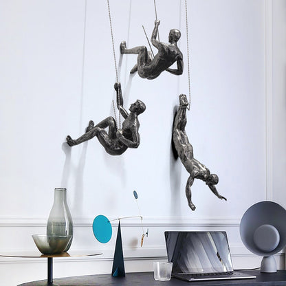 Bergsteiger-Wandskulptur – PeakFigures