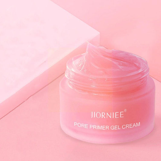 Rosa Pore Primer Gel Cream im Glas, feuchtigkeitsspendend, glättend, Make-up Basis.