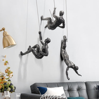 Bergsteiger-Wandskulptur – PeakFigures