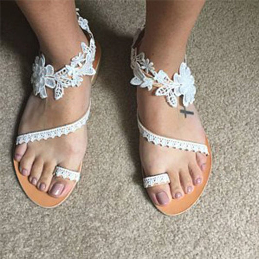Weiße Damen-Sommersandale – Sophie