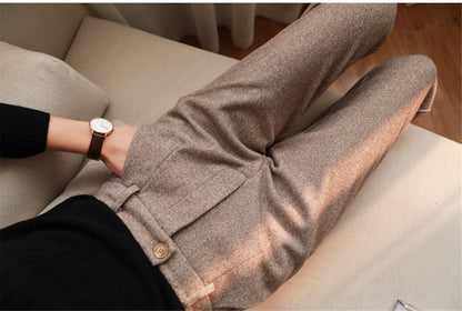 Damen Haremhose aus Wolle für Herbst & Winter – Amara