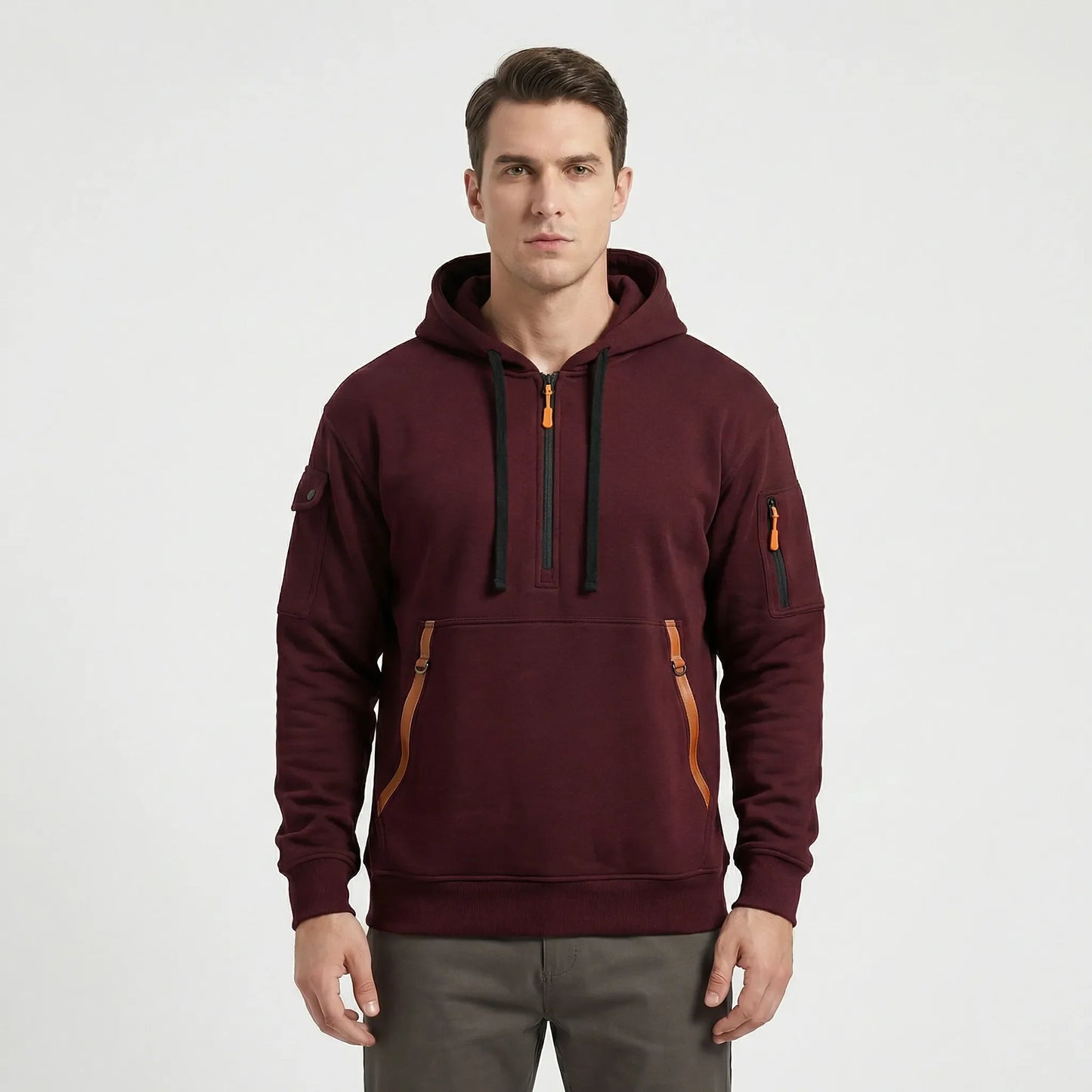 Halbzip Kapuzenpullover Herren - Diego