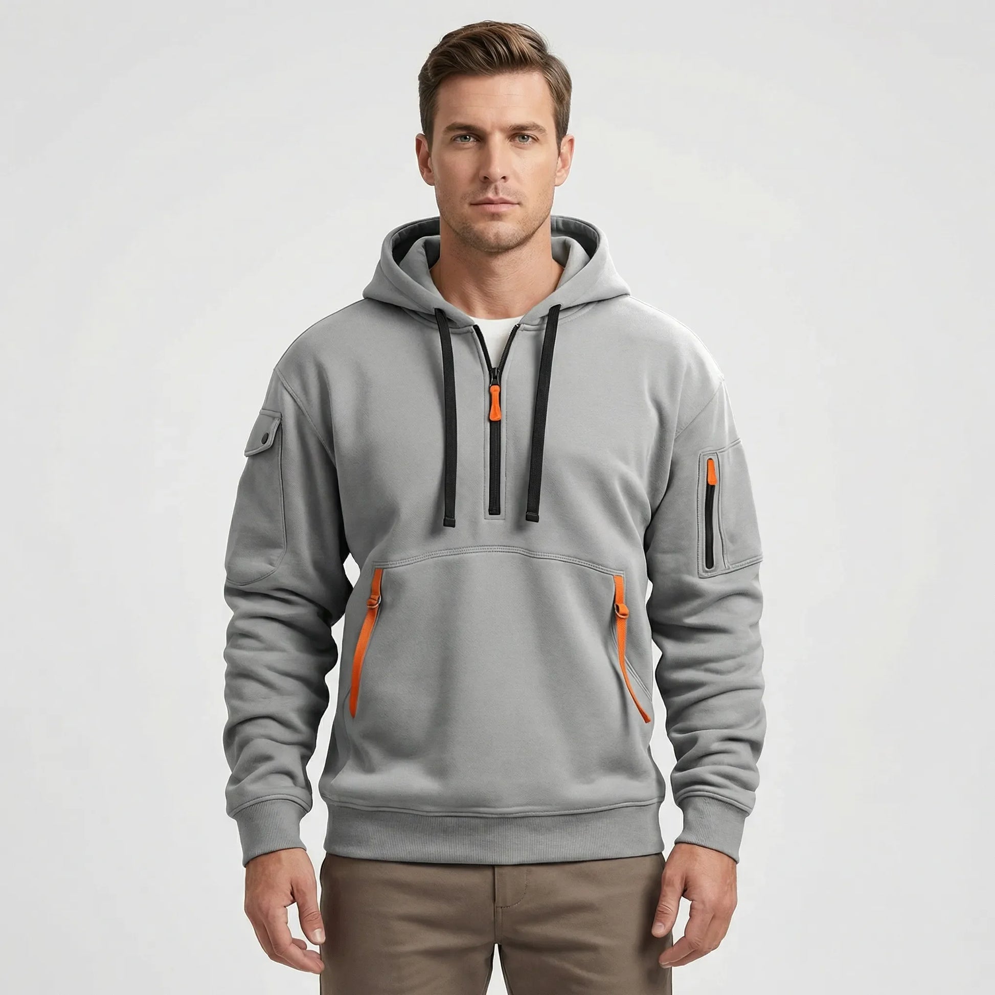 Halbzip Kapuzenpullover Herren - Diego