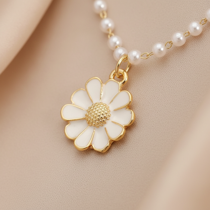 Halskette Mit Anhänger - PetalPearl 