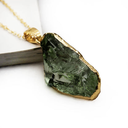 Handgefertigte Halskette - MoldaviteLux 