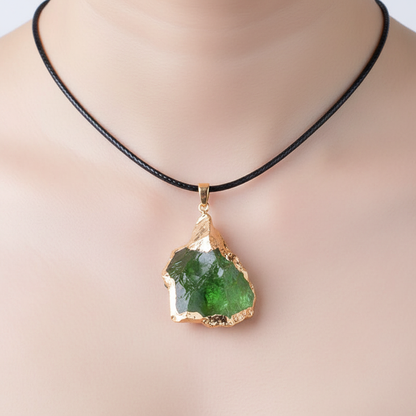 Handgefertigte Halskette - MoldaviteLux 