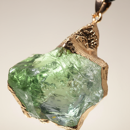 Handgefertigte Halskette - MoldaviteLux 