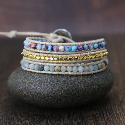 Handgefertigtes Wickelarmband - ChakraWrap 