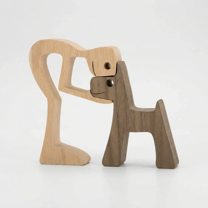 Handgemaakte Sculptuur Mens En Hond - Loyalcraft
