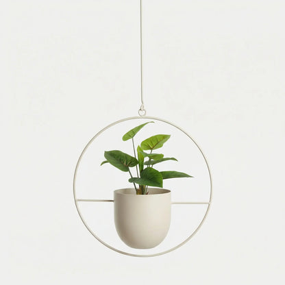 Hangende Bloempot Met Geometrisch Frame - Floraveil
