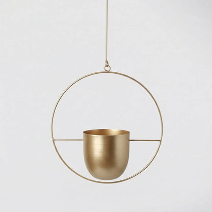 Hangende Bloempot Met Geometrisch Frame - Floraveil