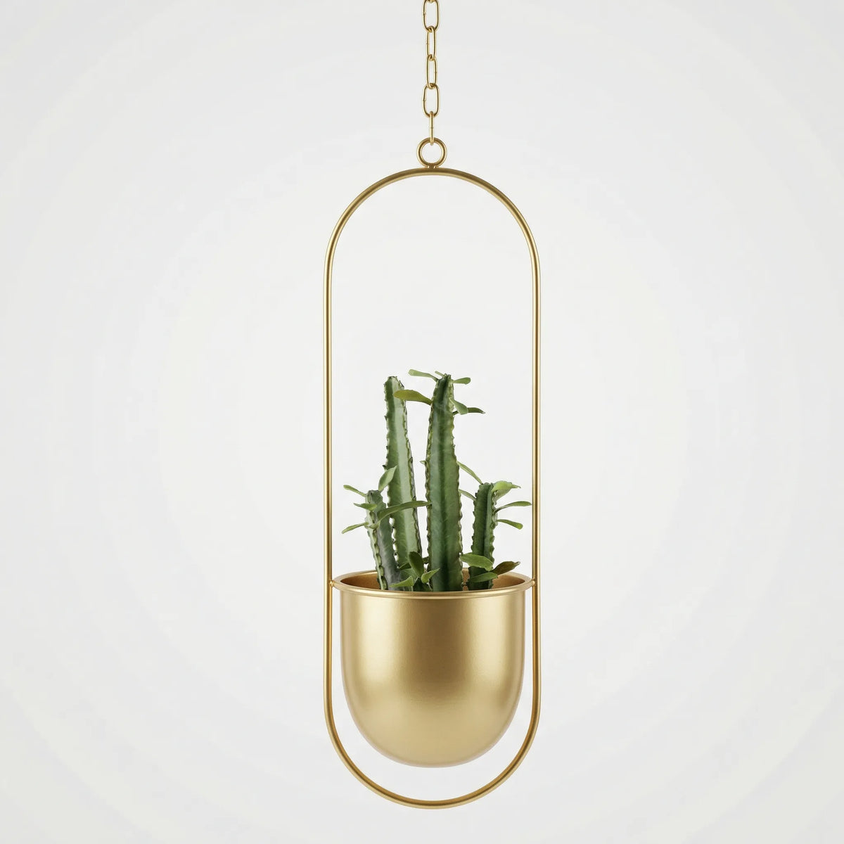 Hangende Bloempot Met Geometrisch Frame - Floraveil