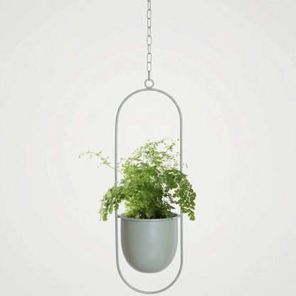Hangende Bloempot Met Geometrisch Frame - Floraveil