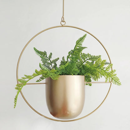 Hangende Bloempot Met Geometrisch Frame - Floraveil