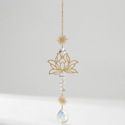 Hangende Lichtdecoratie Met Lotusbloemmotief - Sunwhisper