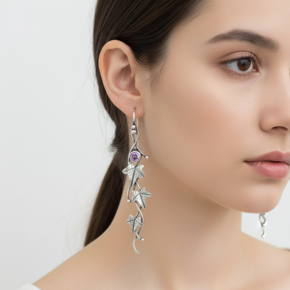 Hängende Ohrringe - LeafShimmer 