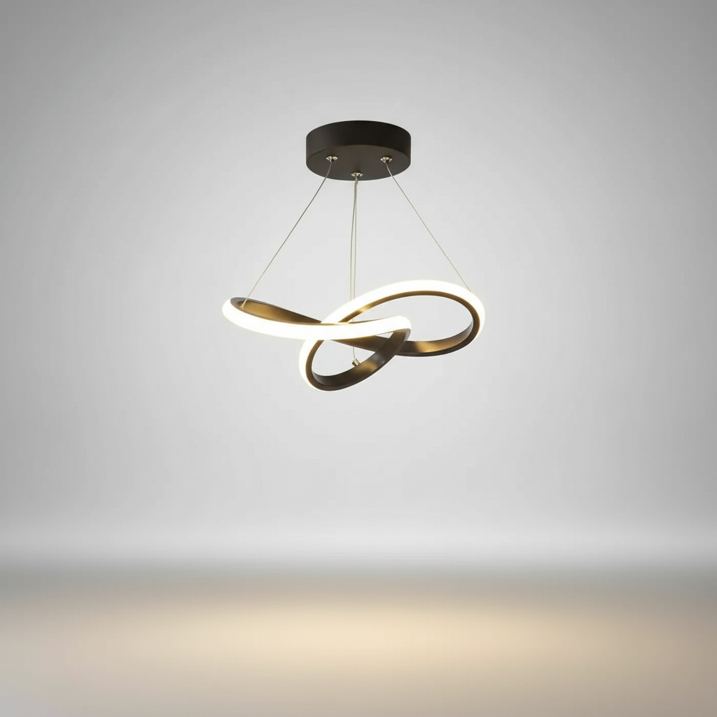 Hängende Wellenförmige Lampe - HaloWeave