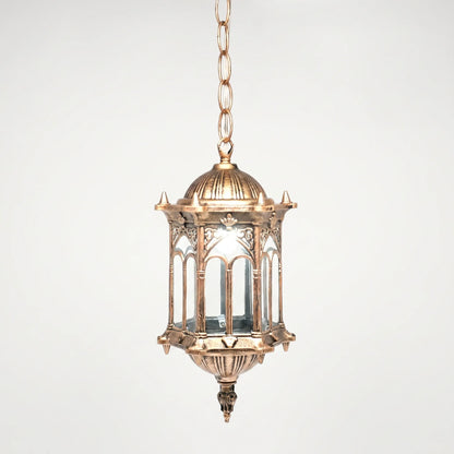 Hanging Lantern Pendant Light With Ornate Metalwork -  Lanthernis