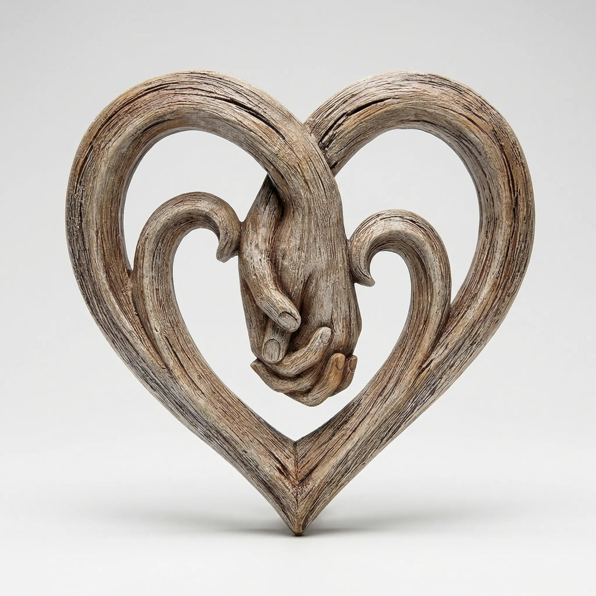 Hartvormige Wanddecoratie Met Handenmotief - Loveforma