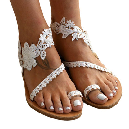 Weiße Damen-Sommersandale – Sophie