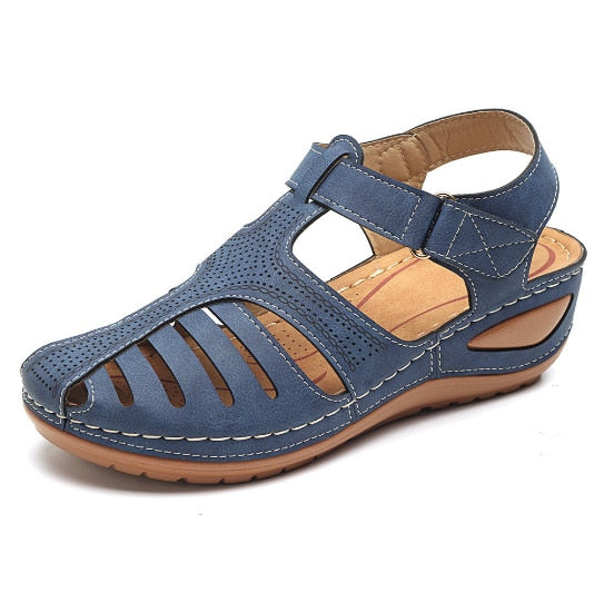 Leren orthopädische Damensandalen – Elin