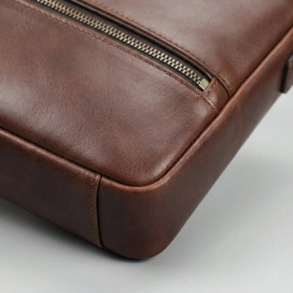 Heren Leren Laptoptas - Leatherix