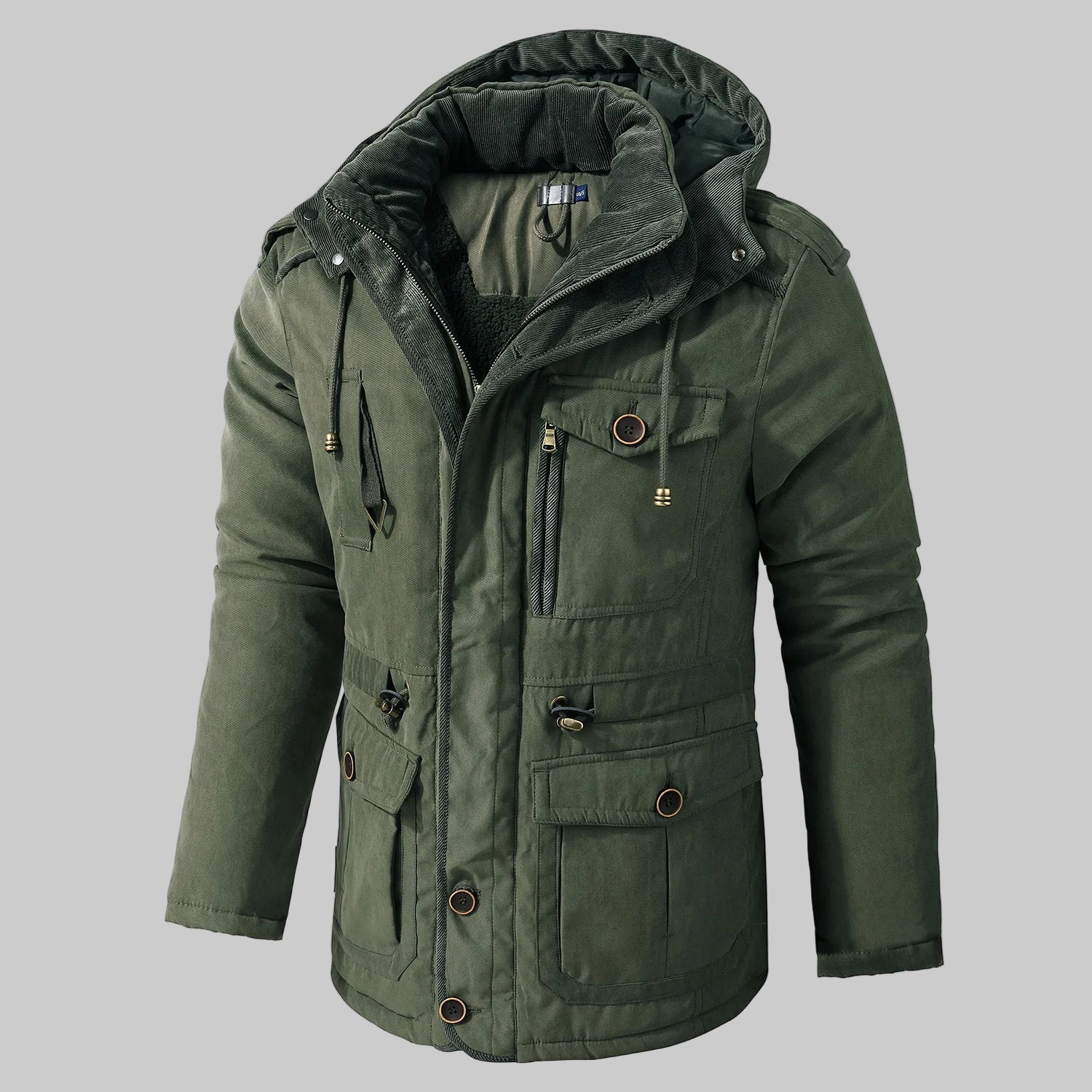 Herren-Parka Mit Kapuze Und Bündchen - Carlos