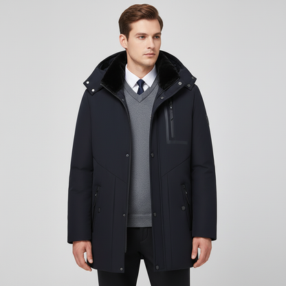 Herrenparka Mit Abnehmbarer Kapuze - Lawrence