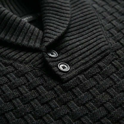 Herrenpullover Mit Schalkragen Und Strickmuster - Lenny