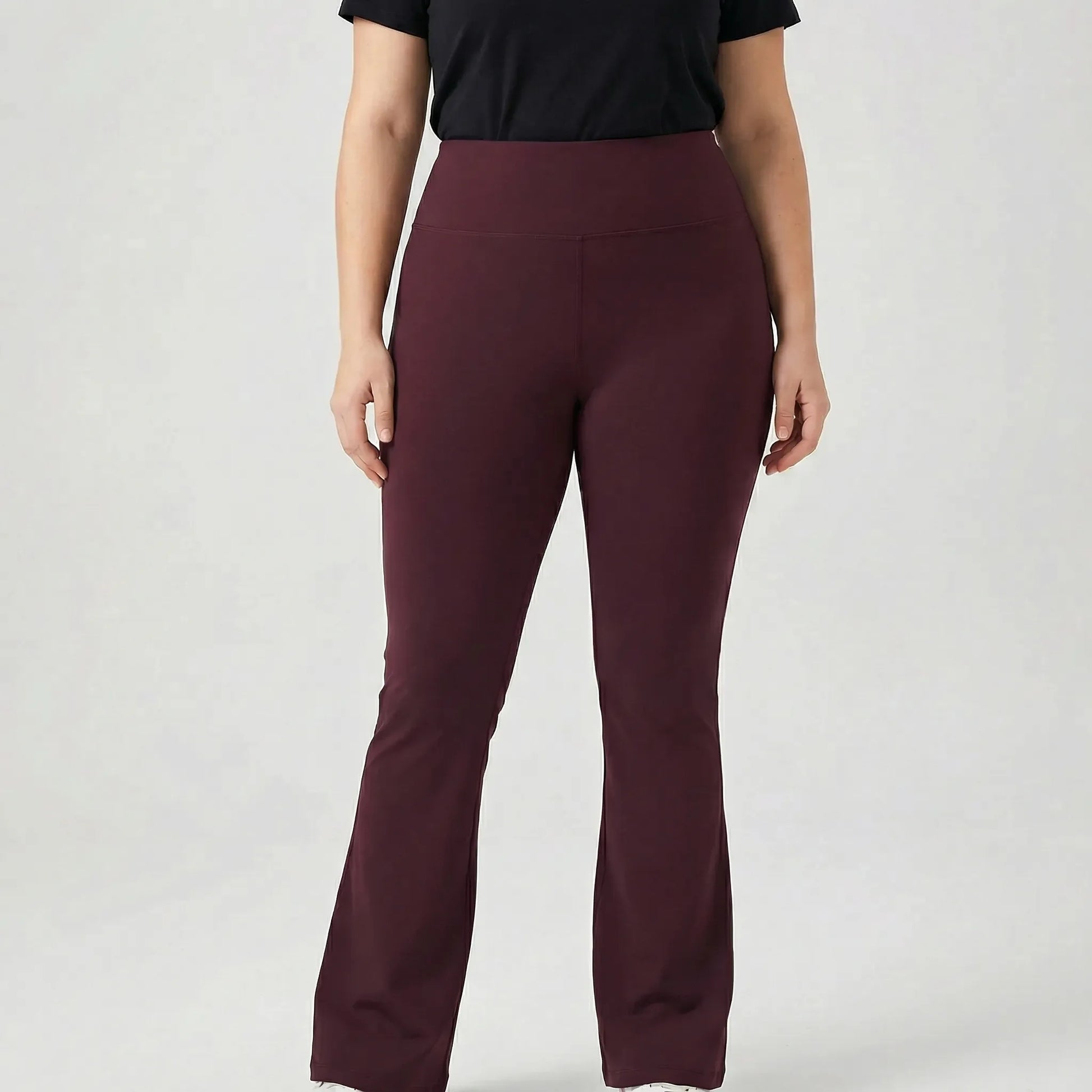 High-Waist Bootcut Plus-Size Leggings - Joann