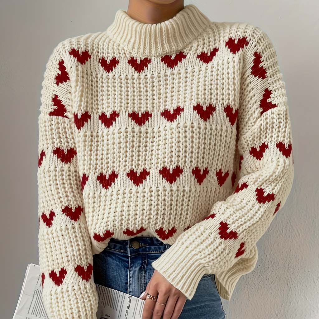 Hochkragen Pullover - Irene