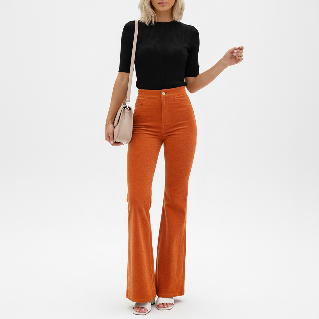 Hochtaillierte Schlaghose -  Bettina