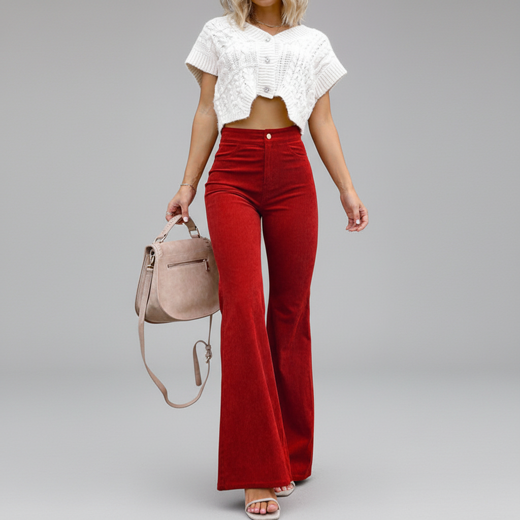 Hochtaillierte Schlaghose -  Bettina