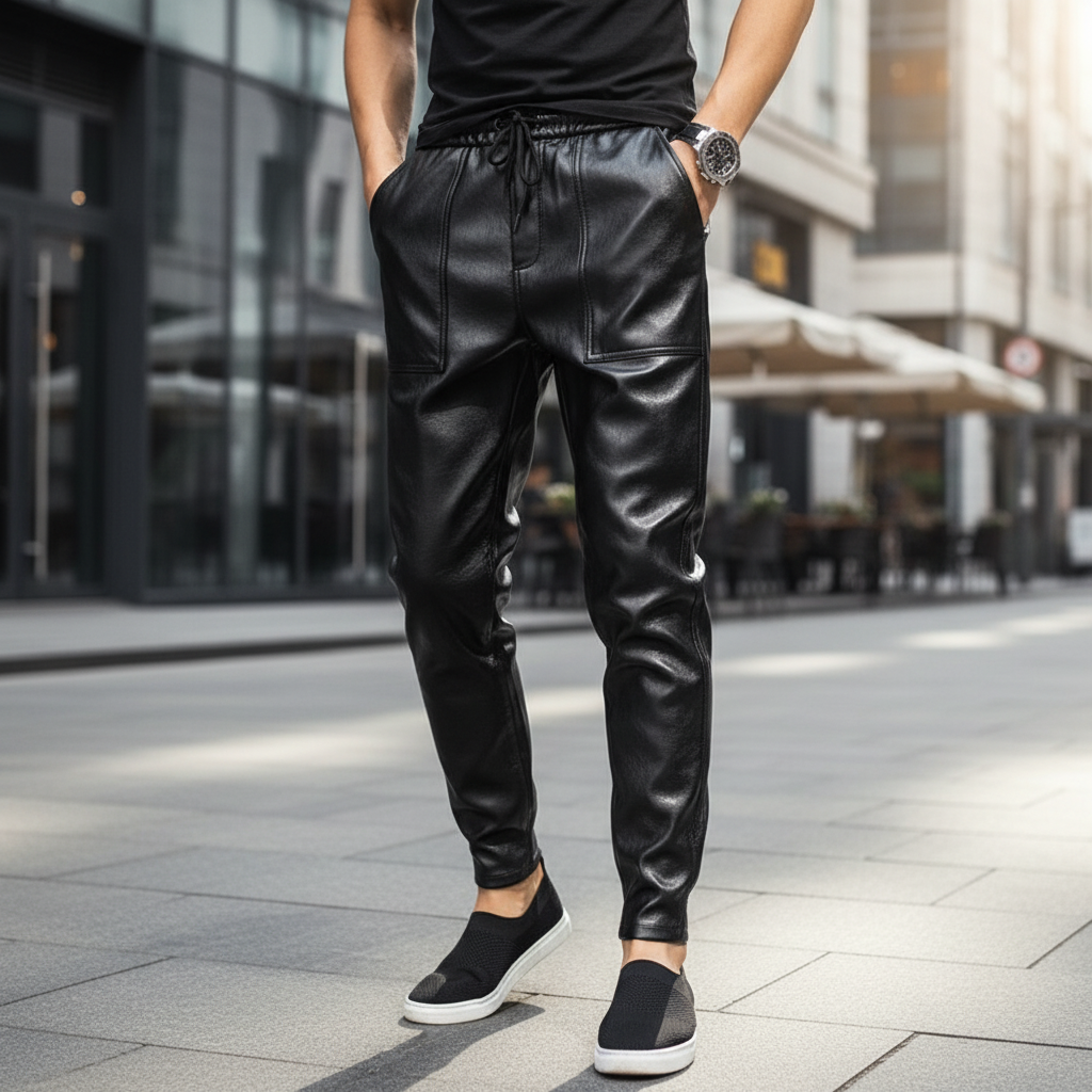 Hochwertige Kunstlederhose - Finn
