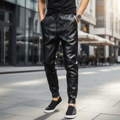 Hochwertige Kunstlederhose - Finn