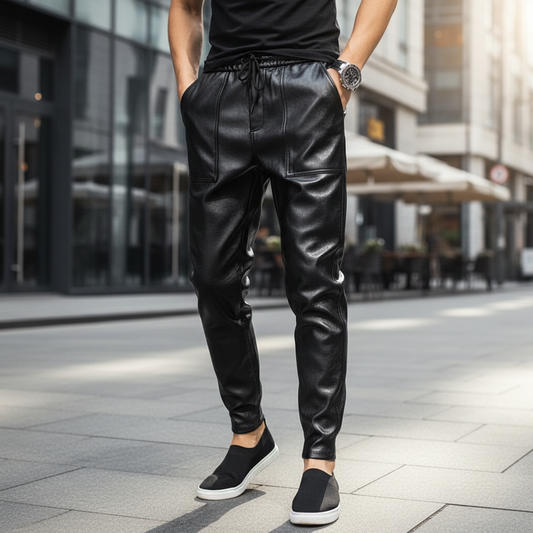 Hochwertige Kunstlederhose - Finn