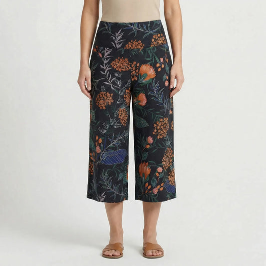 Hohe Taille Weit Geschnittene Hose - Amina